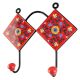 Red Wheel Flower Ceramic Tile Wall Hook Online